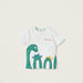 Juniors Dinosaur Print T-shirt with Applique Detail - Set of 3-T Shirts-thumbnailMobile-3