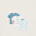 Juniors Dinosaur Print T-shirt with Applique Detail - Set of 3-T Shirts-thumbnail-0