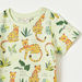 Juniors Leopard Print Crew Neck T-shirt with Short Sleeves-T Shirts-thumbnail-1