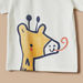 Juniors Giraffe Print Crew Neck T-shirt with Short Sleeves-T Shirts-thumbnailMobile-2