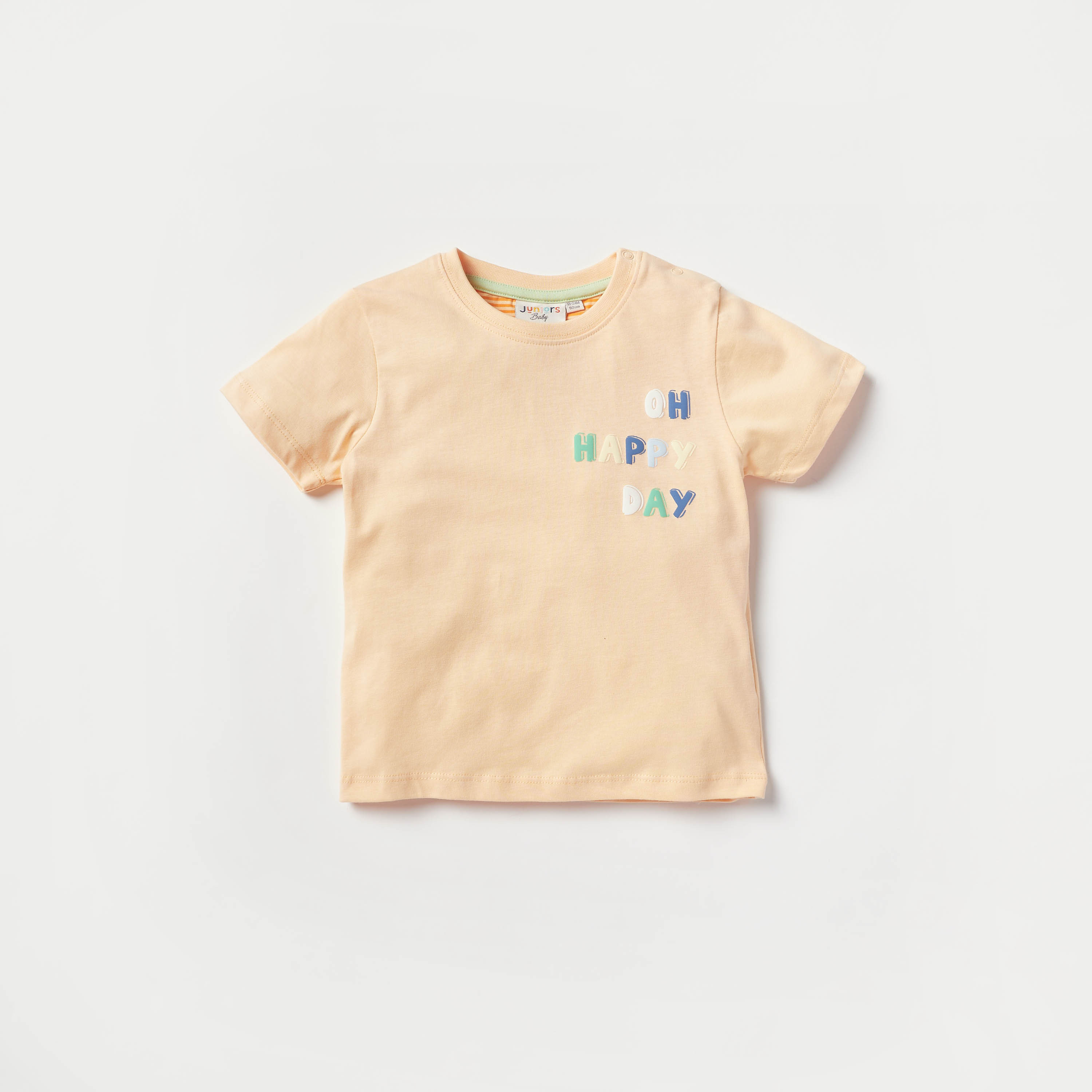 Juniors Printed Crew Neck T-shirt with Short Sleeves - Set of 3-baby-boys-clothing-tshirtsandpolos-image-3