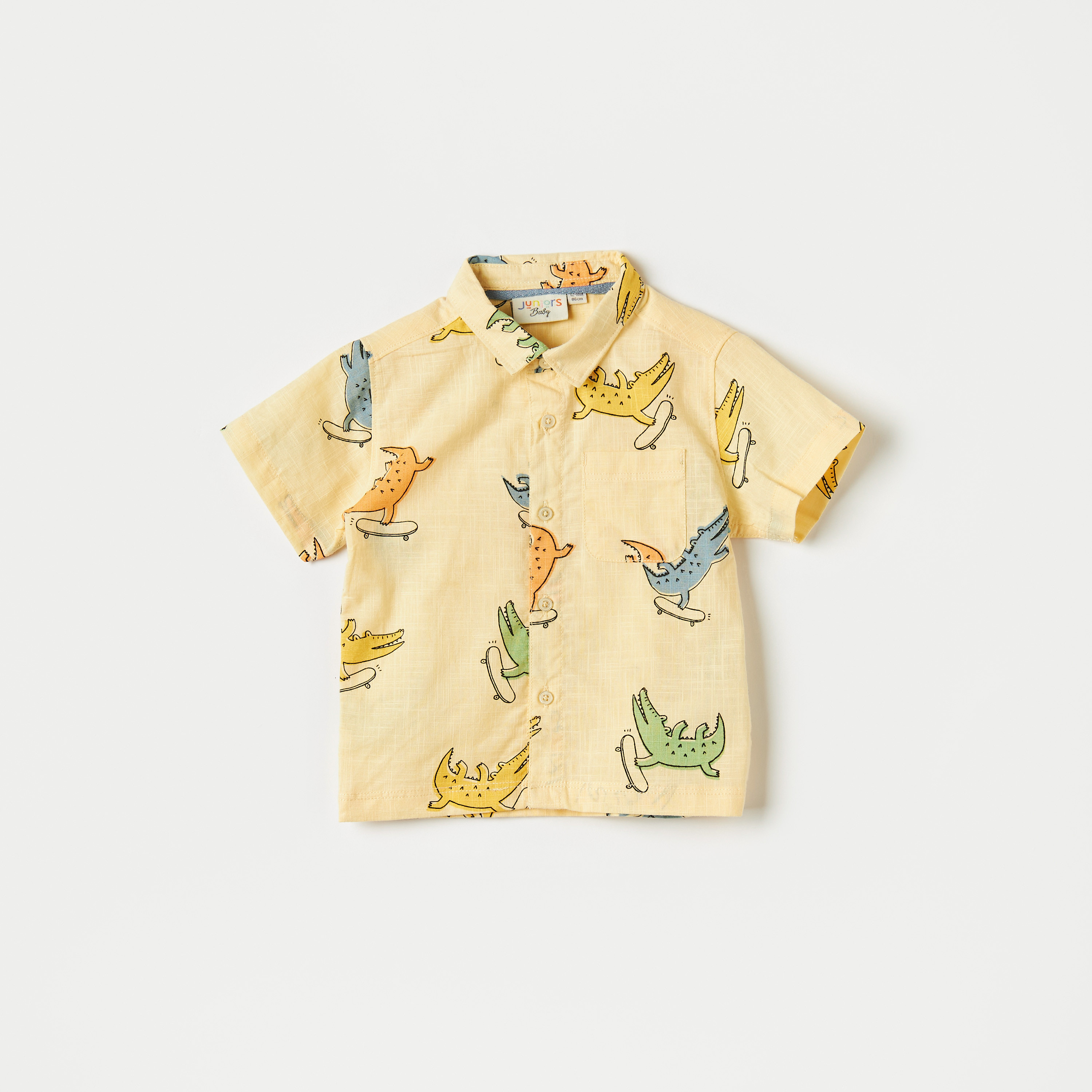 Juniors All Over Print Shirt with Short Sleeves-baby-boys-clothing-shirts-image-1