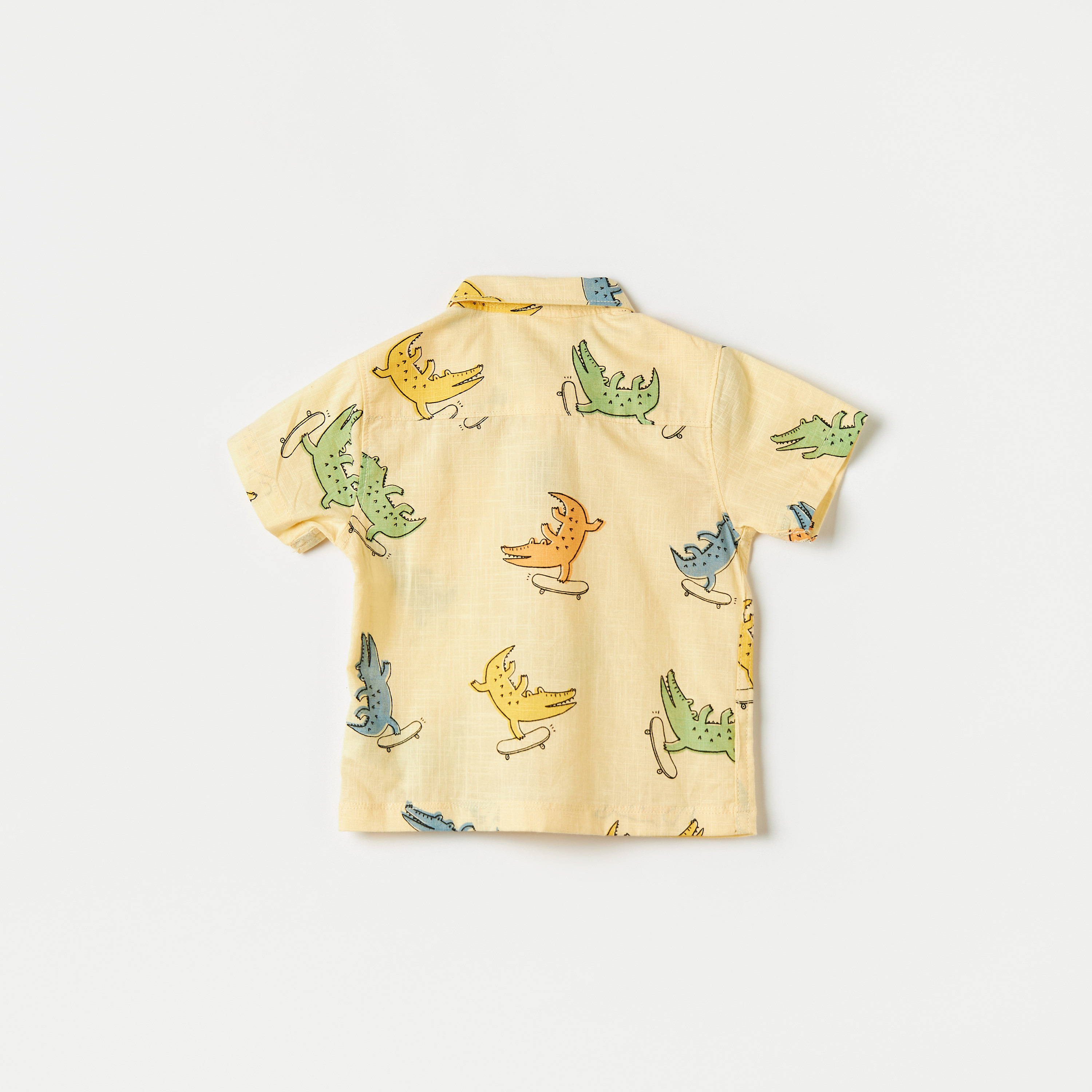 Juniors All Over Print Shirt with Short Sleeves-baby-boys-clothing-shirts-image-4