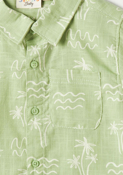 Juniors All-Over Print Shirt with Chest Pocket-Shirts-image-1