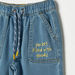 Juniors Applique Detail Jeans with Drawstring Closure-Jeans-thumbnail-1