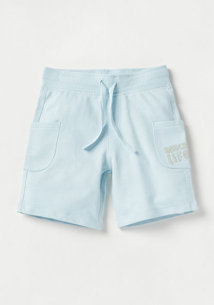 Juniors Printed Shorts with Pockets - Set of 2-Shorts-image-3