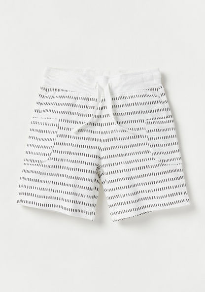 Juniors Printed Shorts with Pockets - Set of 2-Shorts-image-4