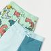 Juniors Dinosaur Print Shorts with Elasticated Drawstring - Set of 2-Shorts-thumbnail-3