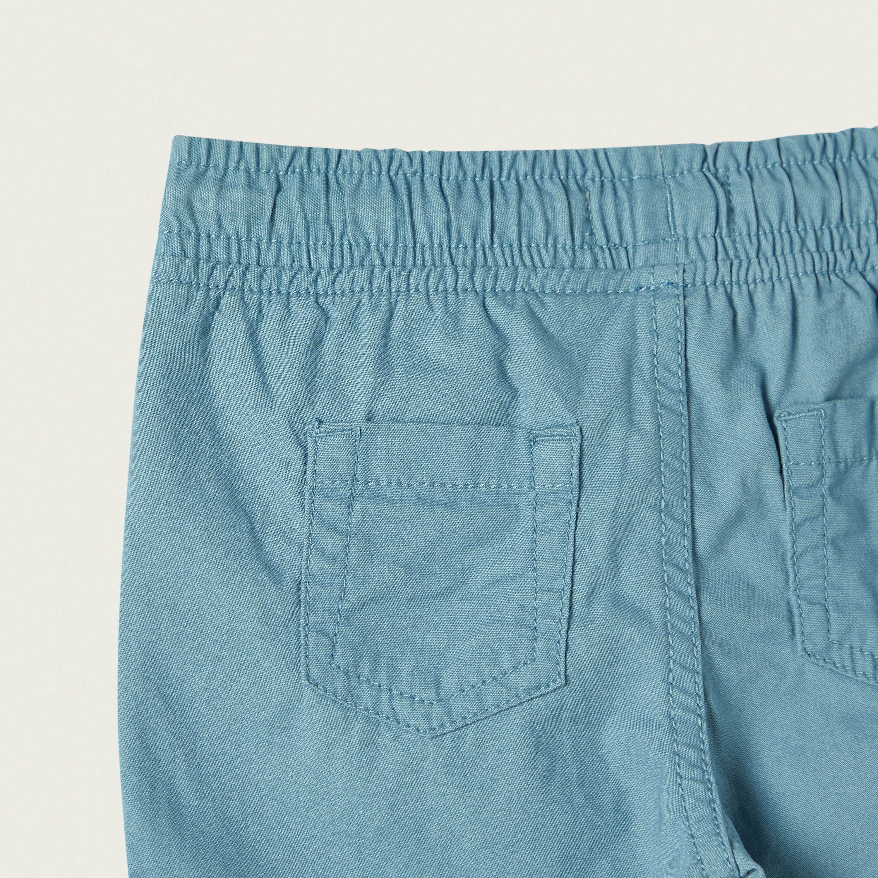 Juniors Solid Shorts with Drawstring Closure and Pockets-baby-boys-clothing-bottoms-shorts-image-4