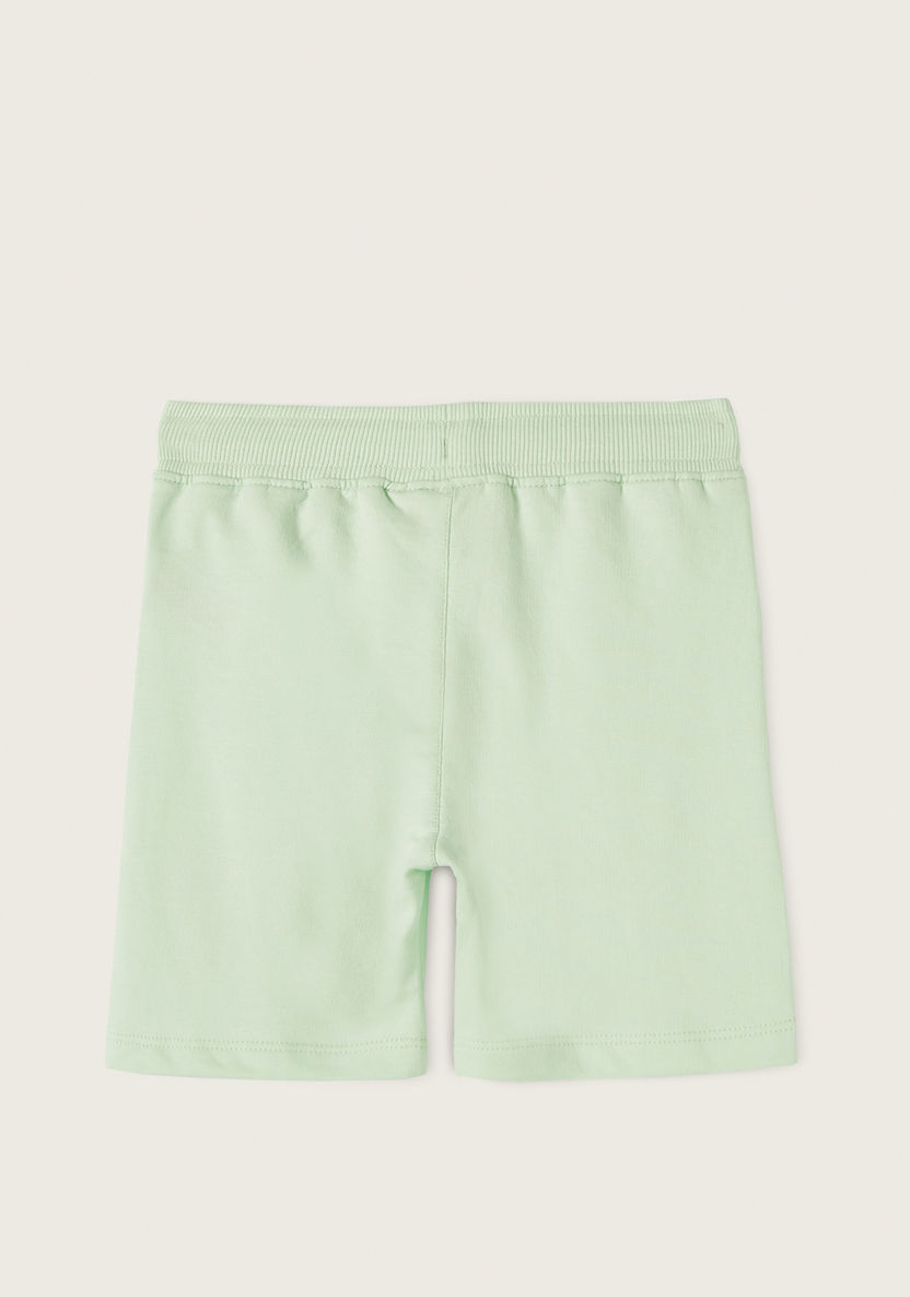 Juniors Printed Shorts with Drawstring Closure and Pockets-Shorts-image-3