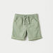 Juniors Solid Shorts with Drawstring Closure and Pockets-Shorts-thumbnailMobile-0