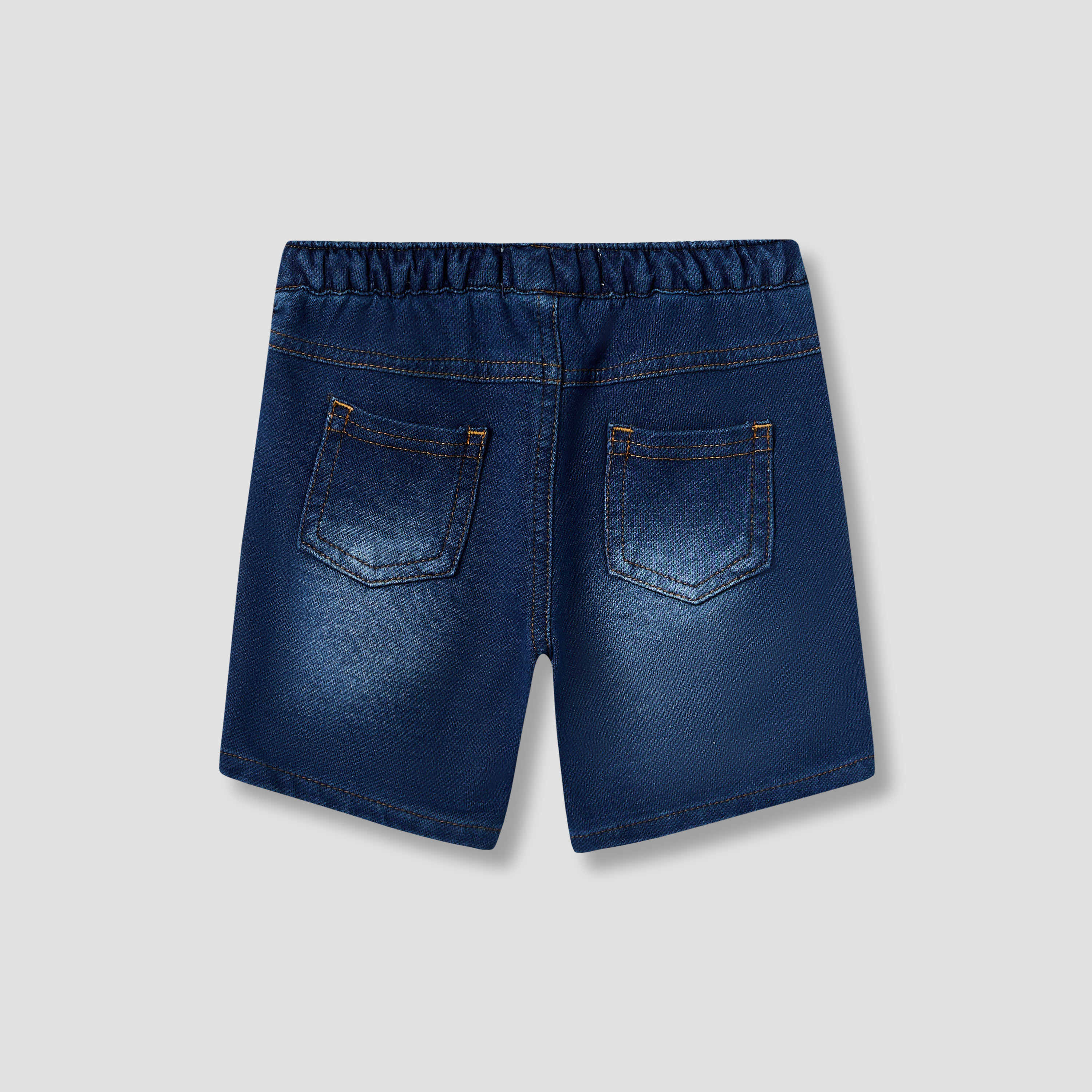 شورت دينم سادة بجيوب ورباط إغلاق من جونيورز-baby-boys-clothing-bottoms-shorts-image-5