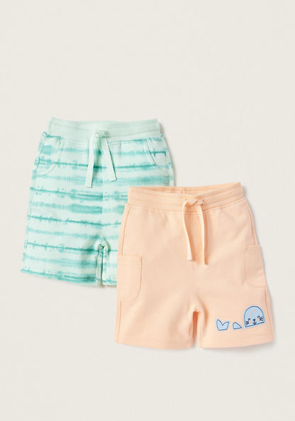 Juniors Assorted Shorts with Drawstring Closure - Set of 2-Shorts-image-0