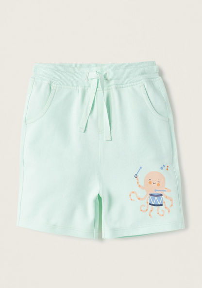 Juniors Printed Shorts with Drawstring Closure - Set of 2-Shorts-image-1