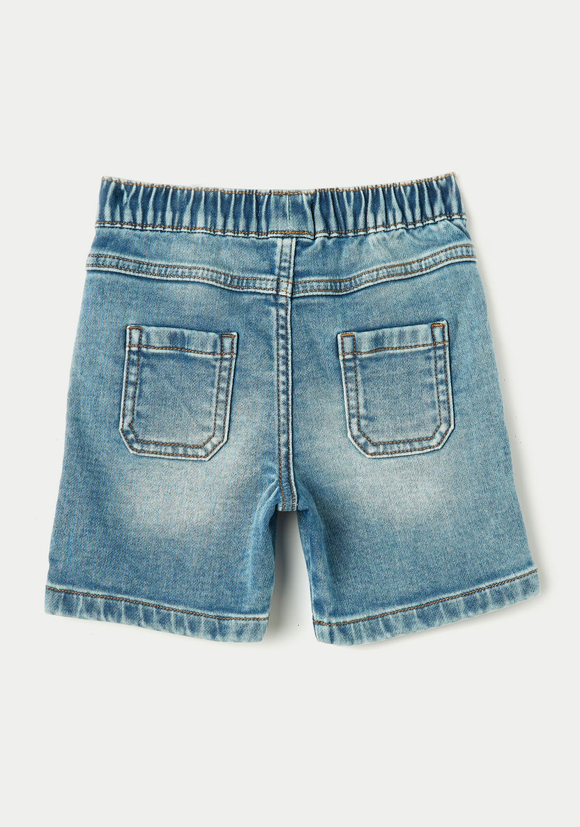 Juniors Boys' Embroidered Denim Shorts-Shorts-image-2