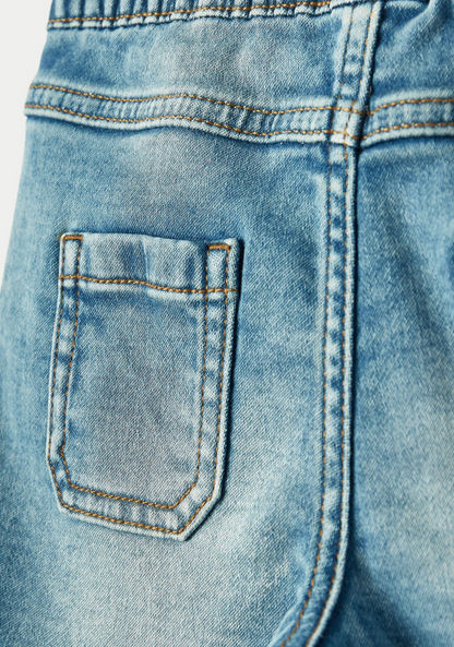 Juniors Boys' Embroidered Denim Shorts-Shorts-image-3