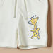 Juniors Giraffe Print Shorts with Drawstring Closure-Shorts-thumbnail-2