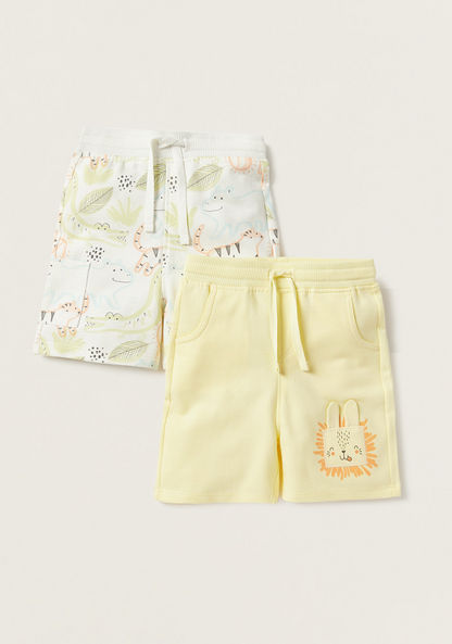 Juniors Assorted Shorts with Drawstring Closure - Set of 2-Shorts-image-0