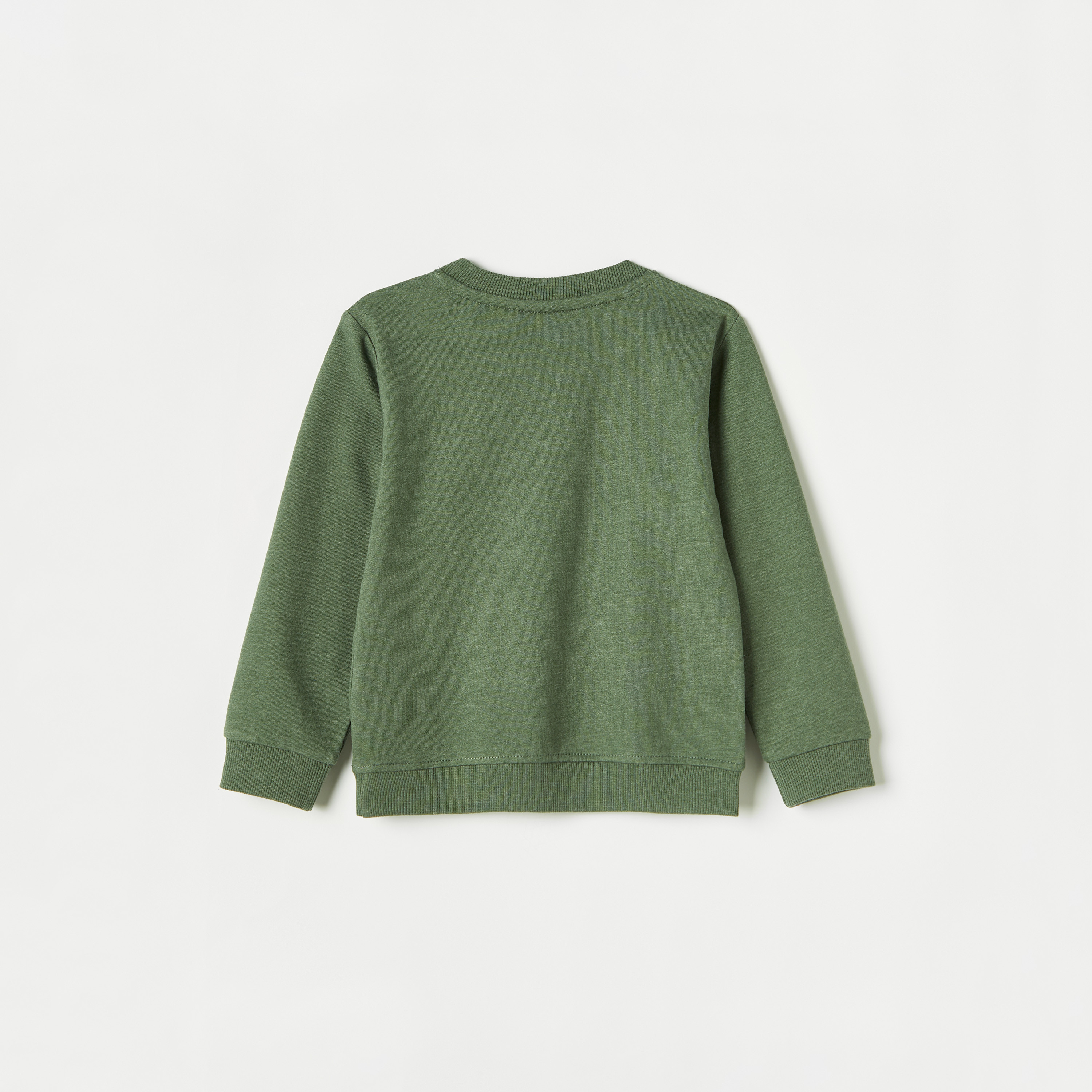 Juniors Alligator Print Pullover with Crew Neck and Long Sleeves-baby-boys-clothing-winterwear-sweatshirts-image-4