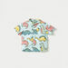 Juniors Dinosaur Print Short Sleeves Shirt and Shorts Set-Clothes Sets-thumbnail-1
