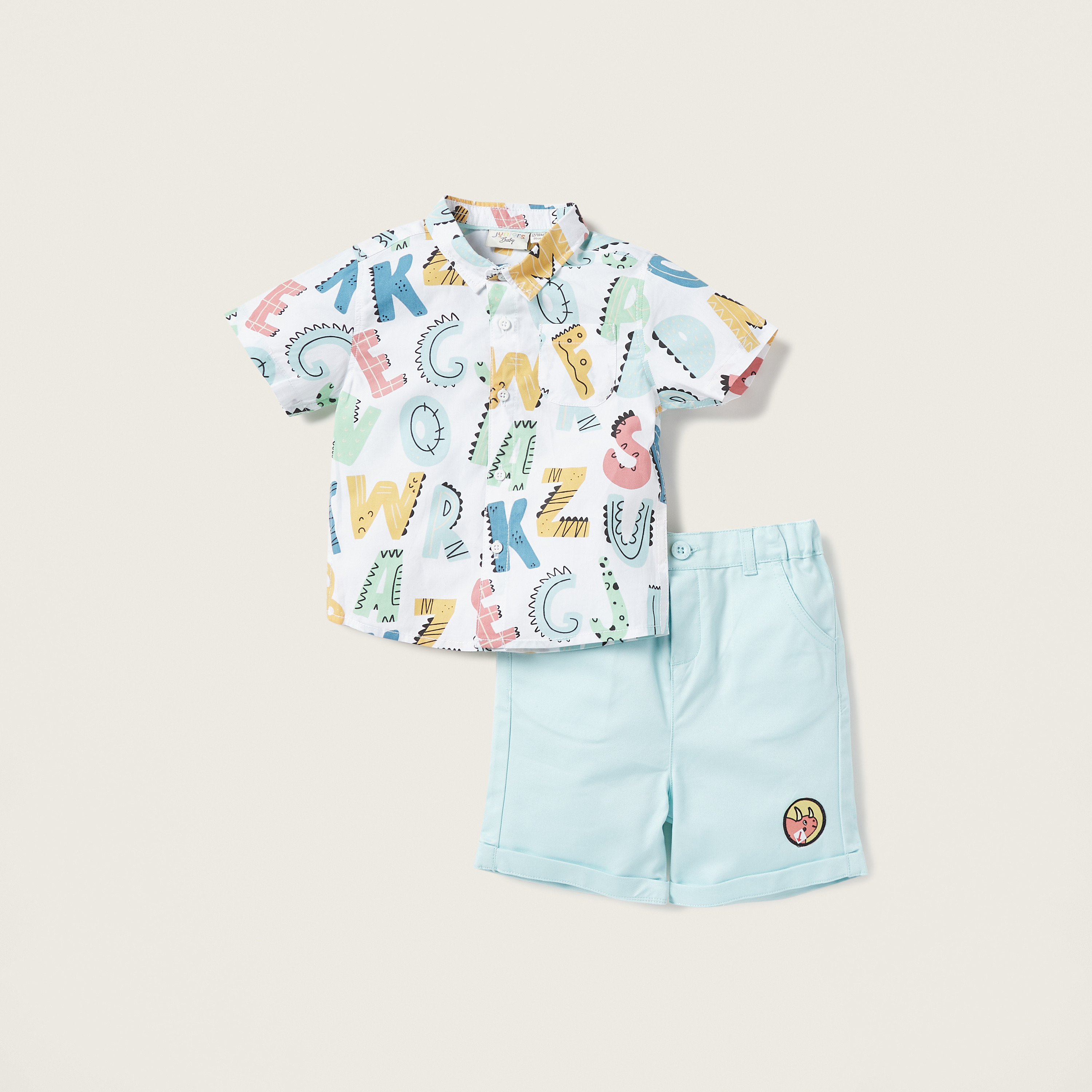 Juniors All-Over Print Shirt and Shorts Set-baby-boys-clothing-setsandcoords-image-1