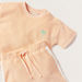 Juniors Textured T-shirt and Shorts Set-Clothes Sets-thumbnailMobile-3