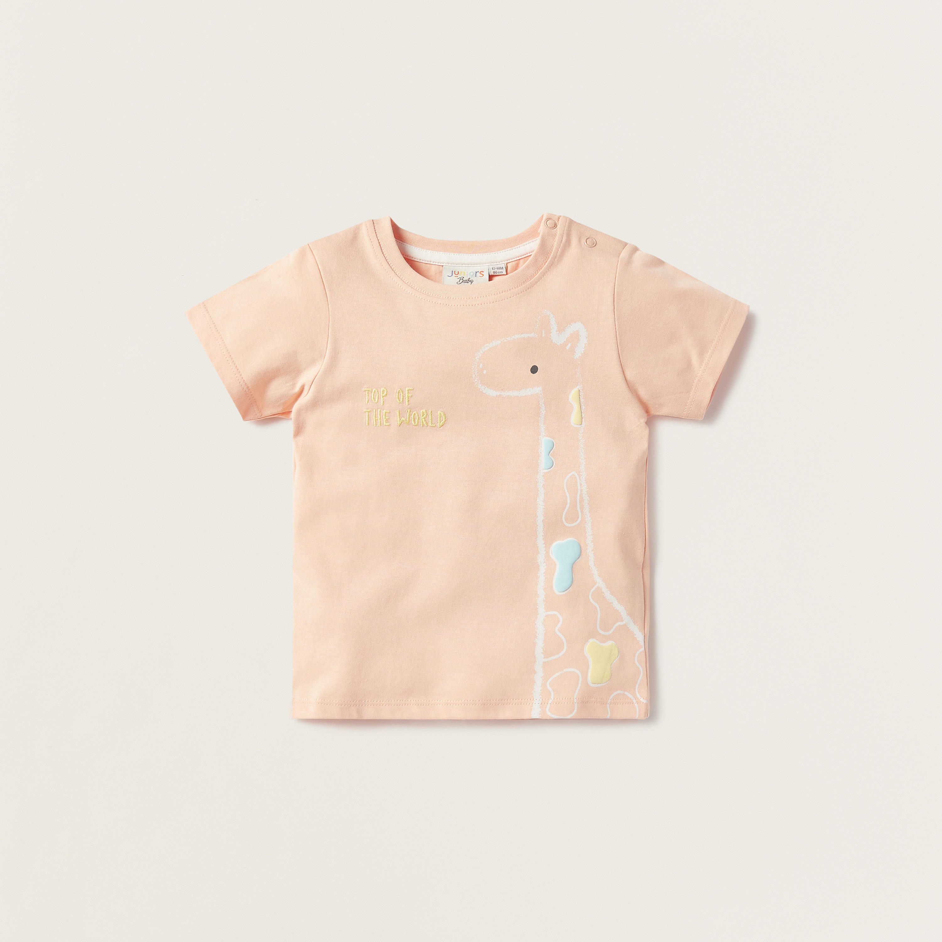 Juniors Printed T-shirt and Dungaree Set-baby-boys-clothing-setsandcoords-image-2
