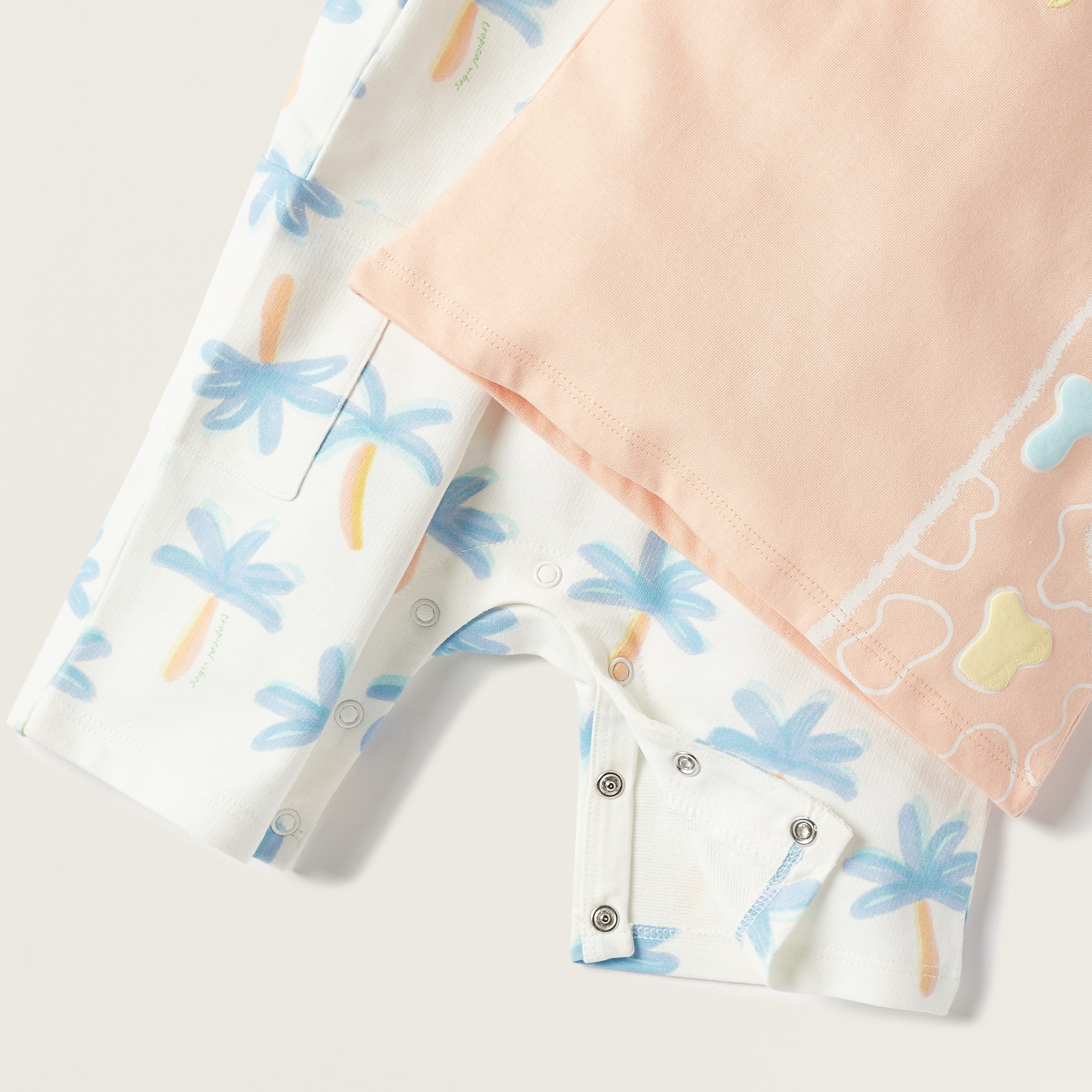 Juniors Printed T-shirt and Dungaree Set-baby-boys-clothing-setsandcoords-image-5