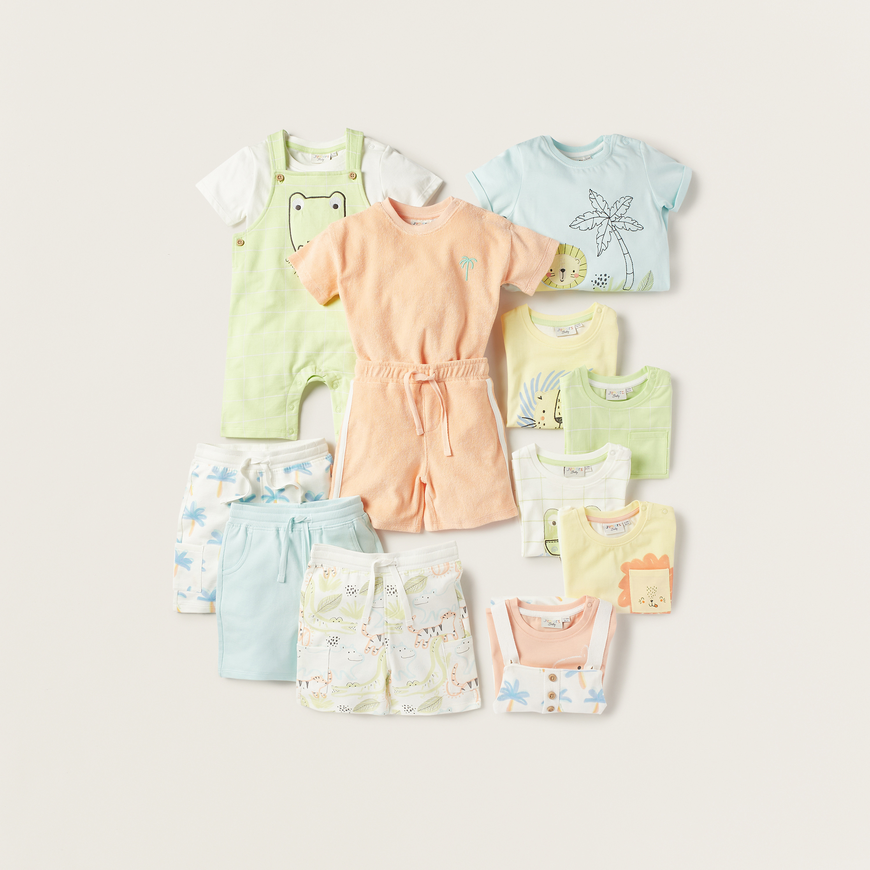 Juniors Printed T-shirt and Dungaree Set-baby-boys-clothing-setsandcoords-image-6