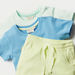 Juniors Printed 3-Piece T-shirt and Shorts Set-Clothes Sets-thumbnailMobile-4