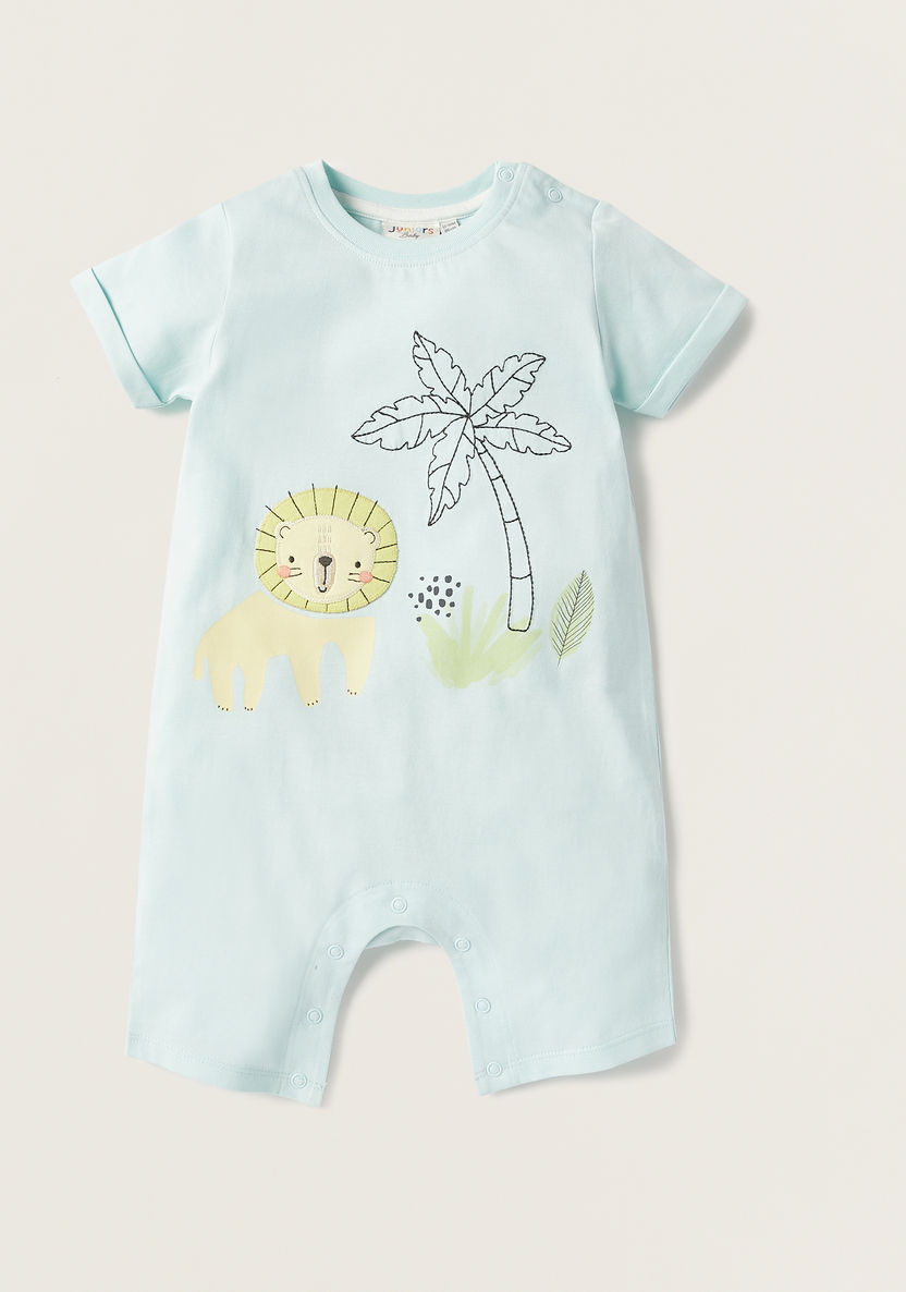 Juniors Printed Rompers with Short Sleeves - Set of 2-Rompers%2C Dungarees and Jumpsuits-image-2