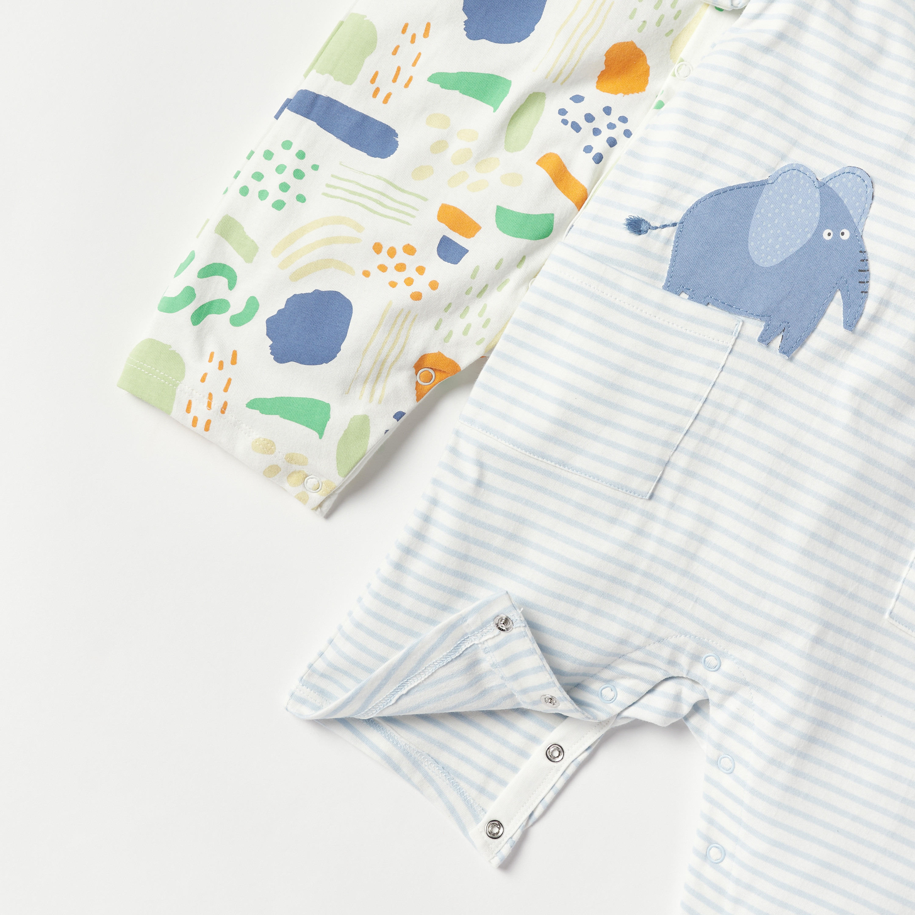 أفرولات بطبعات من جونيورز - طقم من 2 قطع-baby-boys-clothing-rompers-image-5
