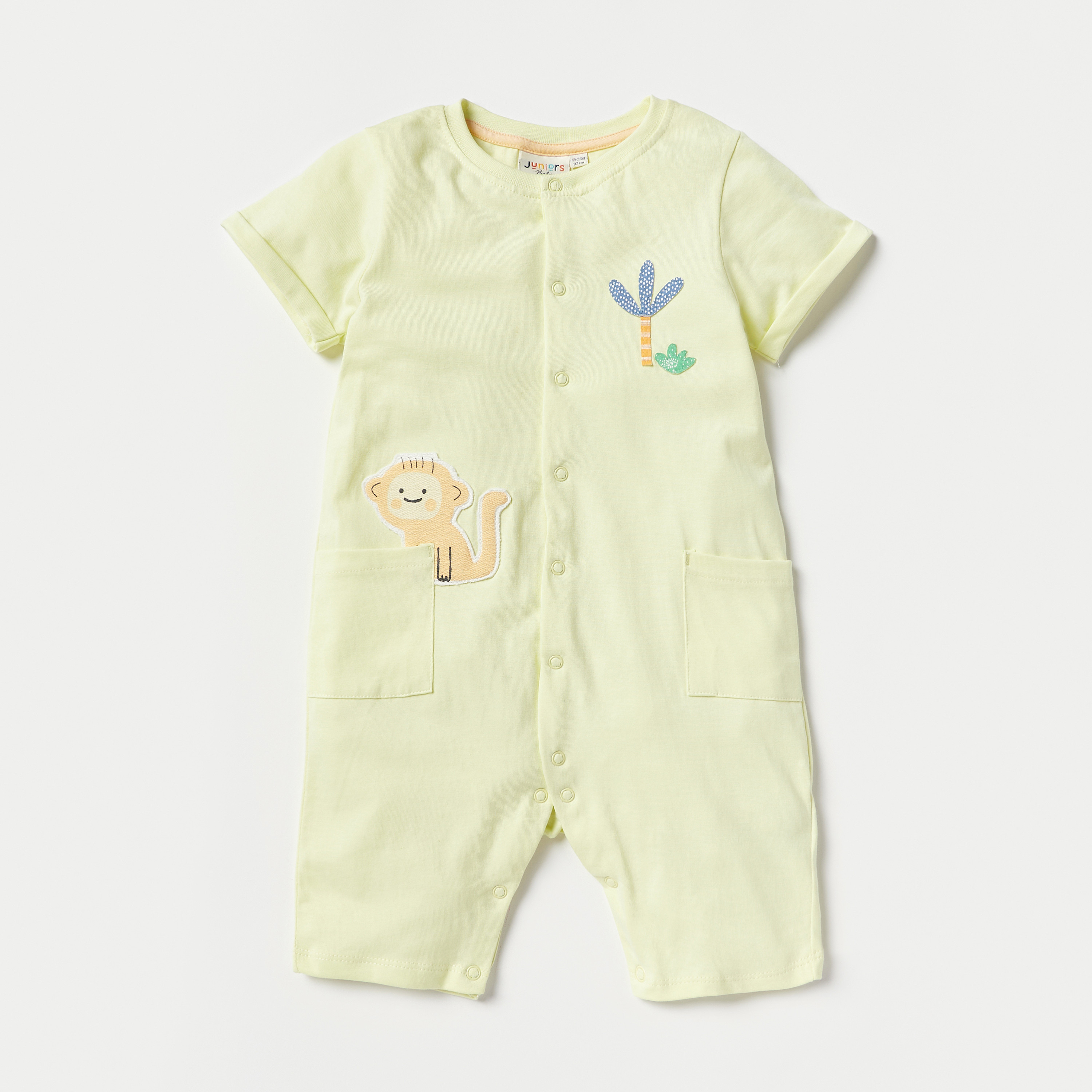 أفرول بتفاصيل زخارف من جونيورز - طقم من قطعتين-baby-boys-clothing-rompers-image-3