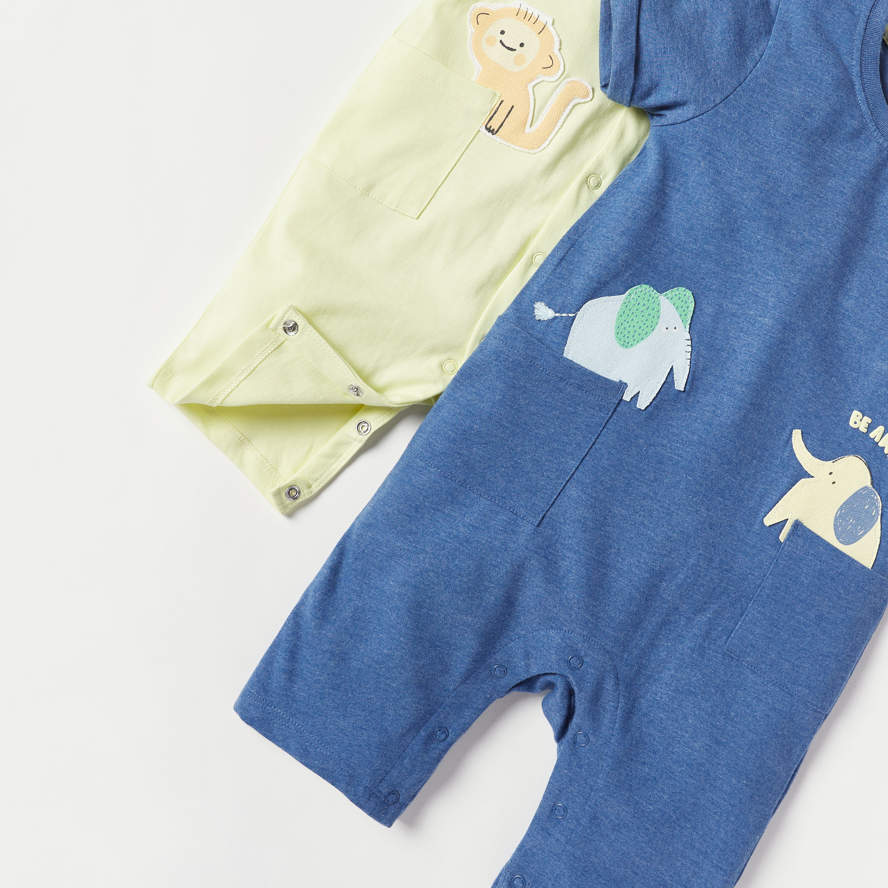 أفرول بتفاصيل زخارف من جونيورز - طقم من قطعتين-baby-boys-clothing-rompers-image-5