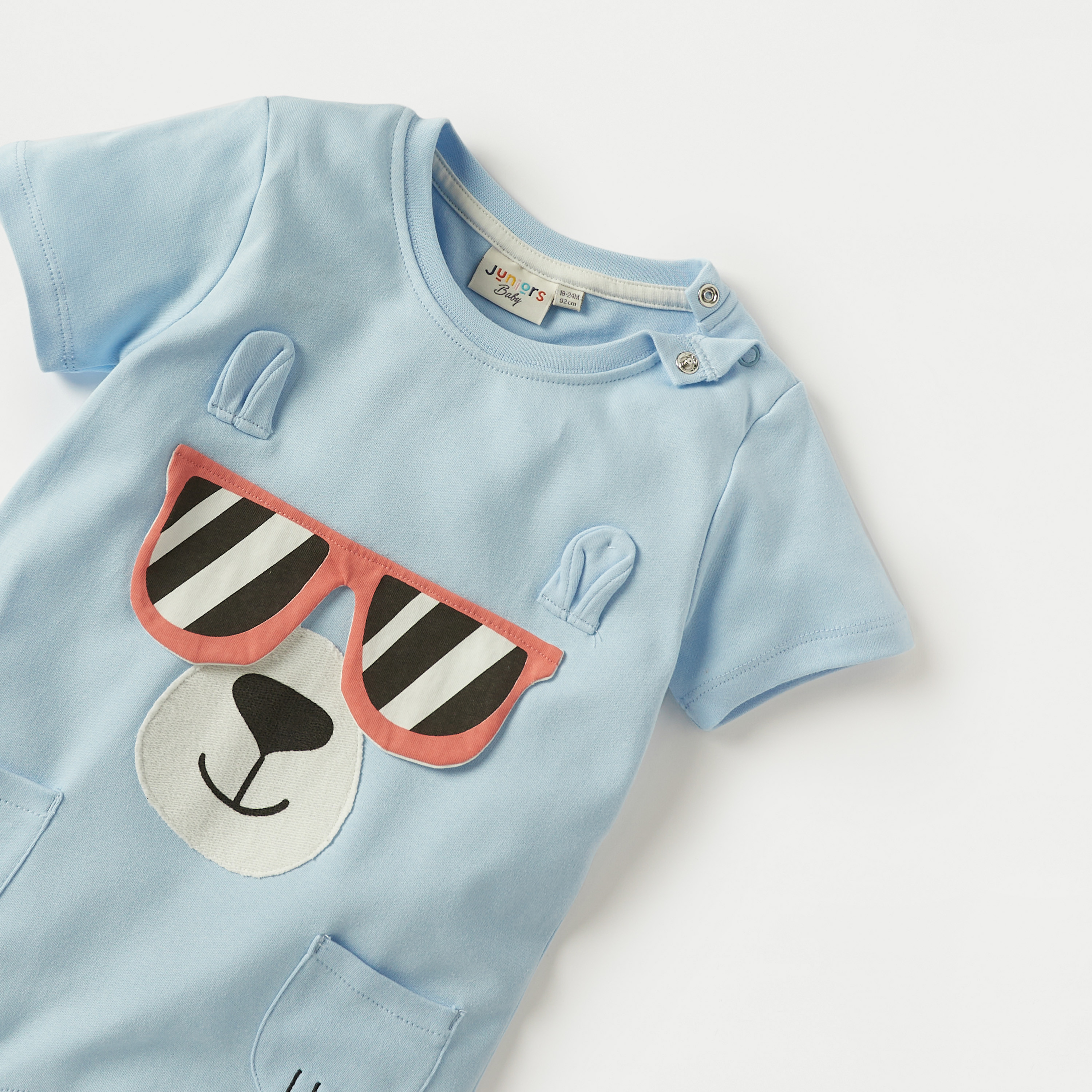 أفرول بأكمام قصيرة وتزيينات من جونيورز-baby-boys-clothing-winterwear-rompers-image-3