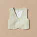 Juniors Solid Shirt with Waistcoat and Shorts-Clothes Sets-thumbnail-2