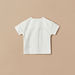 Giggles Textured Shirt with Mandarin Collar and Short Sleeves-Shirts-thumbnail-3