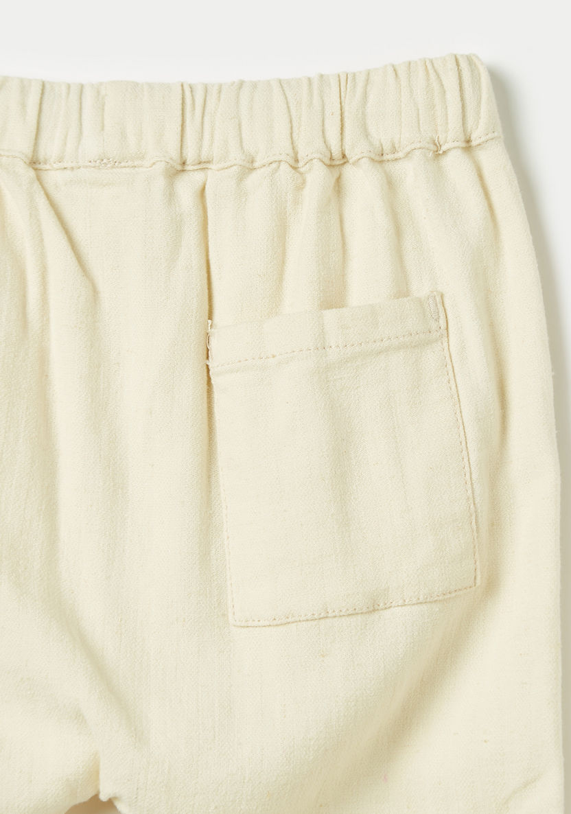 Giggles Solid Pants with Pockets and Drawstring Closure-Pants-image-3
