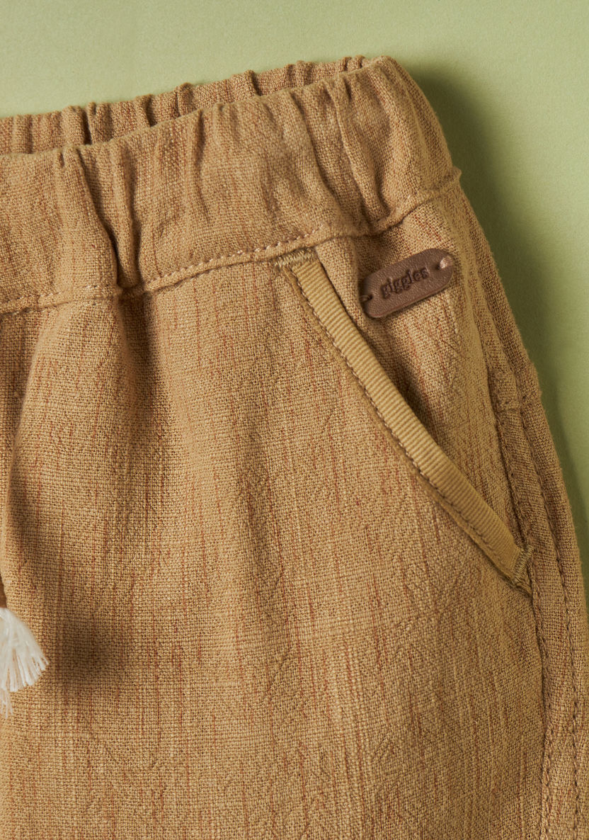 Giggles Solid Pants with Pockets and Drawstring Closure-Pants-image-1