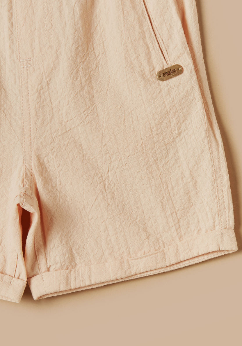 Giggles Solid Shorts with Drawstring Closure and Pockets-Shorts-image-2
