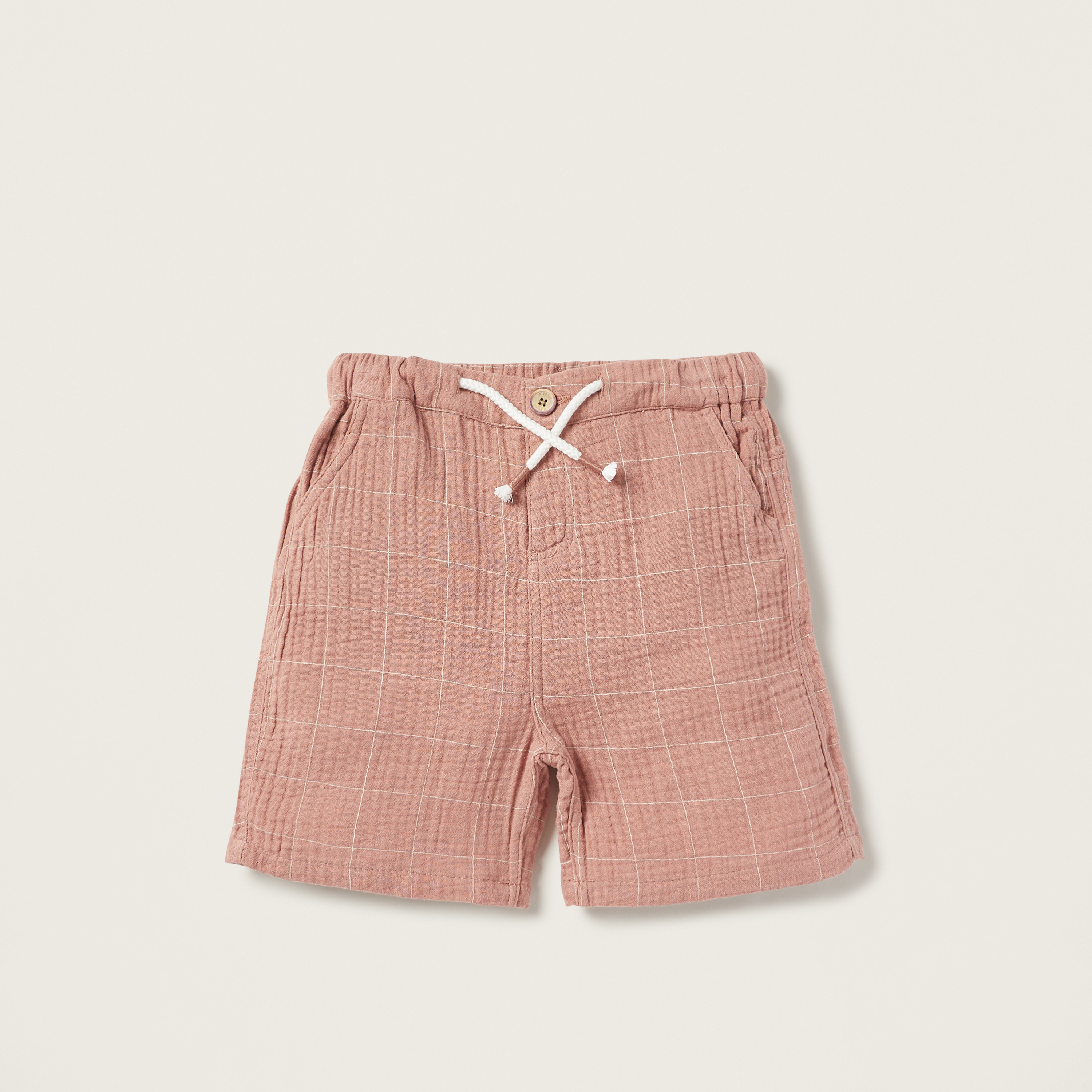 Giggles Checked T-shirt and Shorts Set-baby-boys-clothing-setsandcoords-image-3