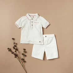 Giggles Polo T-shirt and Shorts Set