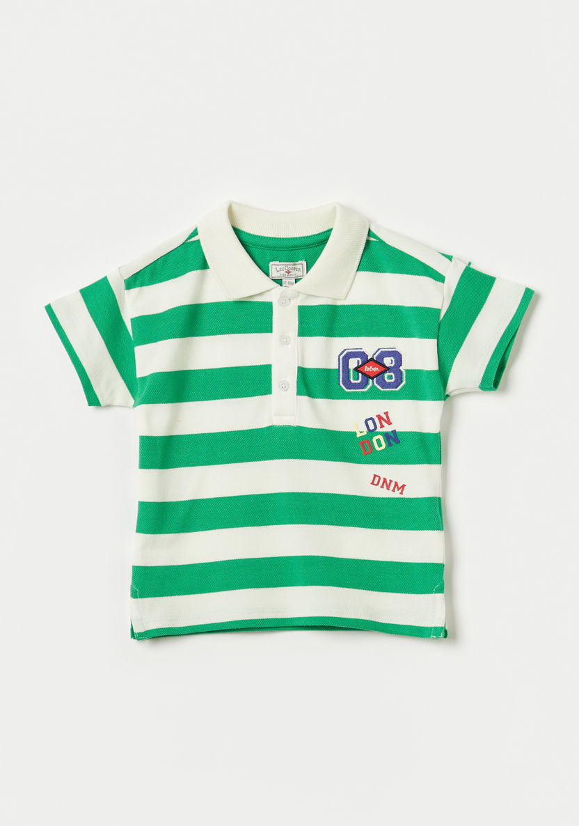 Lee Cooper Striped Polo T-shirt-T Shirts-image-0