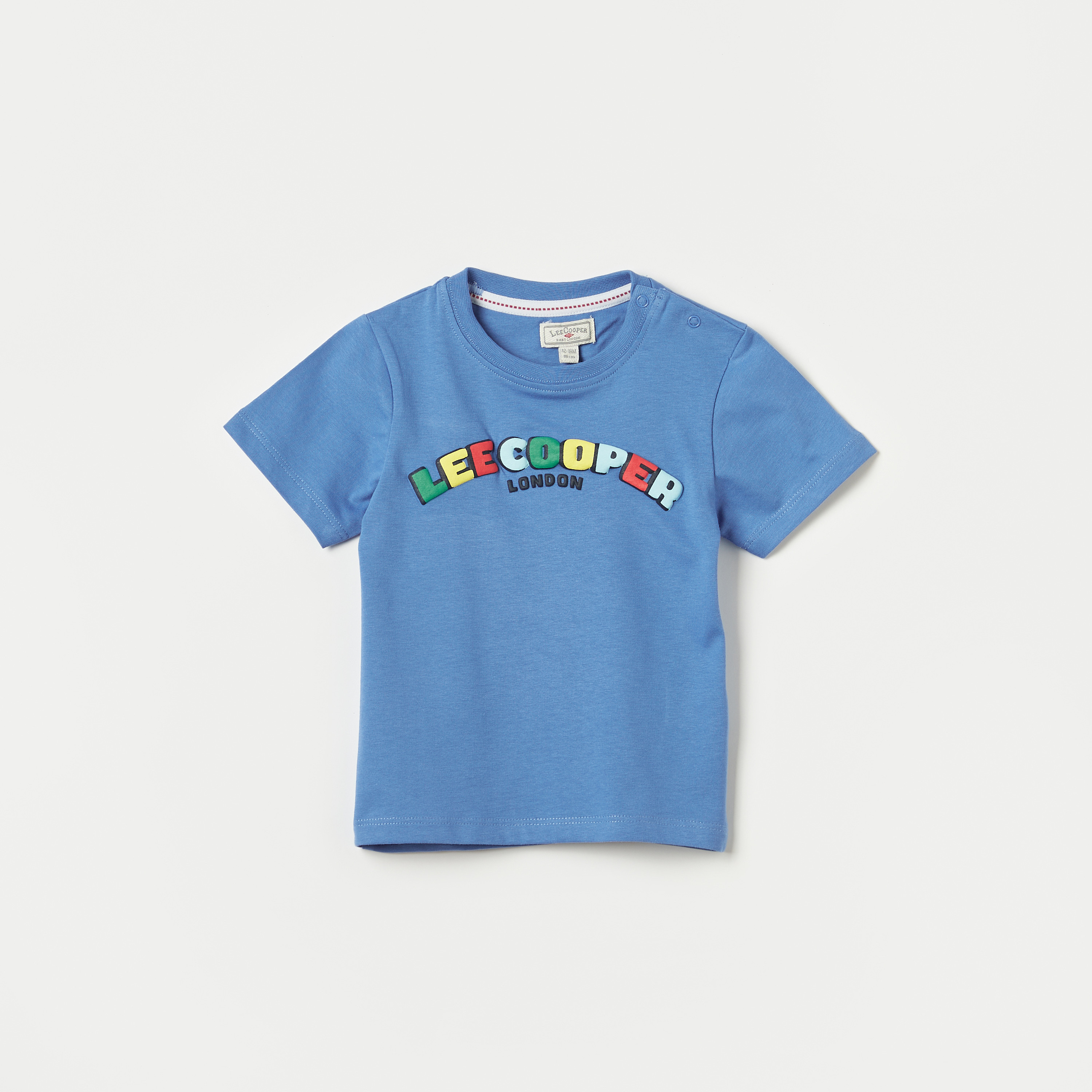 Lee Cooper Logo Print Crew Neck T-shirt-baby-boys-clothing-tshirtsandpolos-image-1
