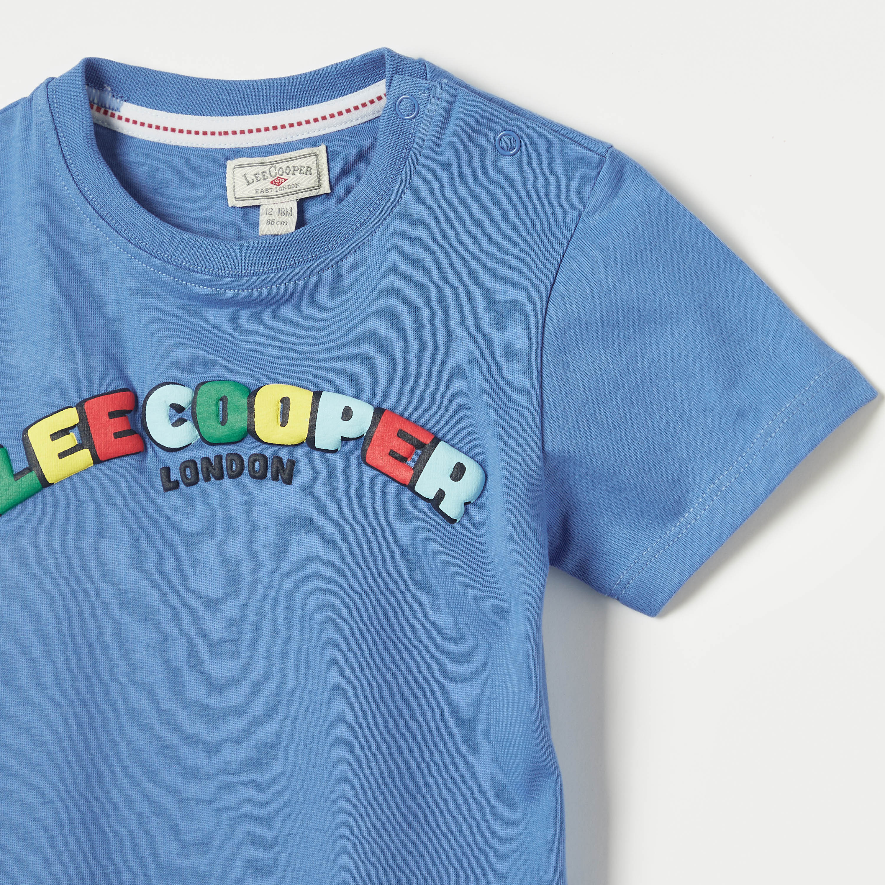 Lee Cooper Logo Print Crew Neck T-shirt-baby-boys-clothing-tshirtsandpolos-image-2