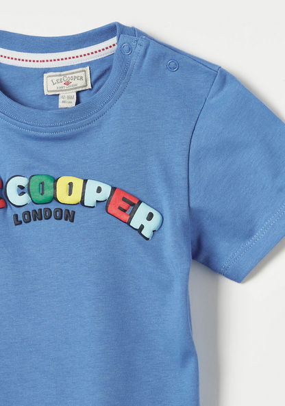 Lee Cooper Logo Print Crew Neck T-shirt-T Shirts-image-1