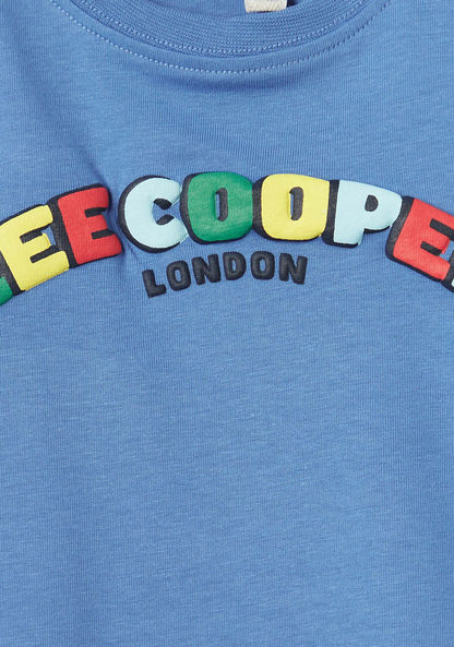 Lee Cooper Logo Print Crew Neck T-shirt-T Shirts-image-2