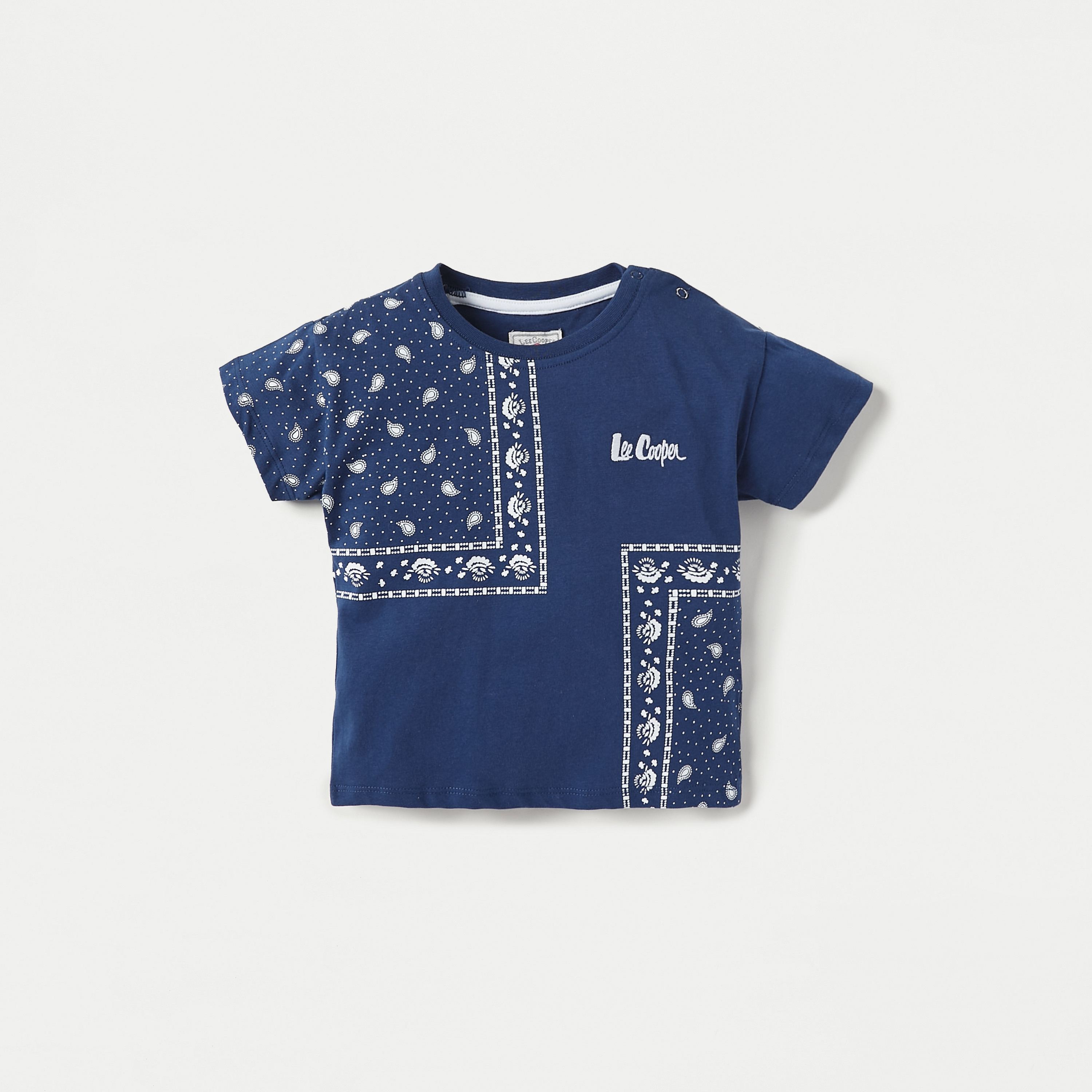 Lee Cooper Printed T-shirt and Shorts Set-baby-boys-clothing-setsandcoords-image-2