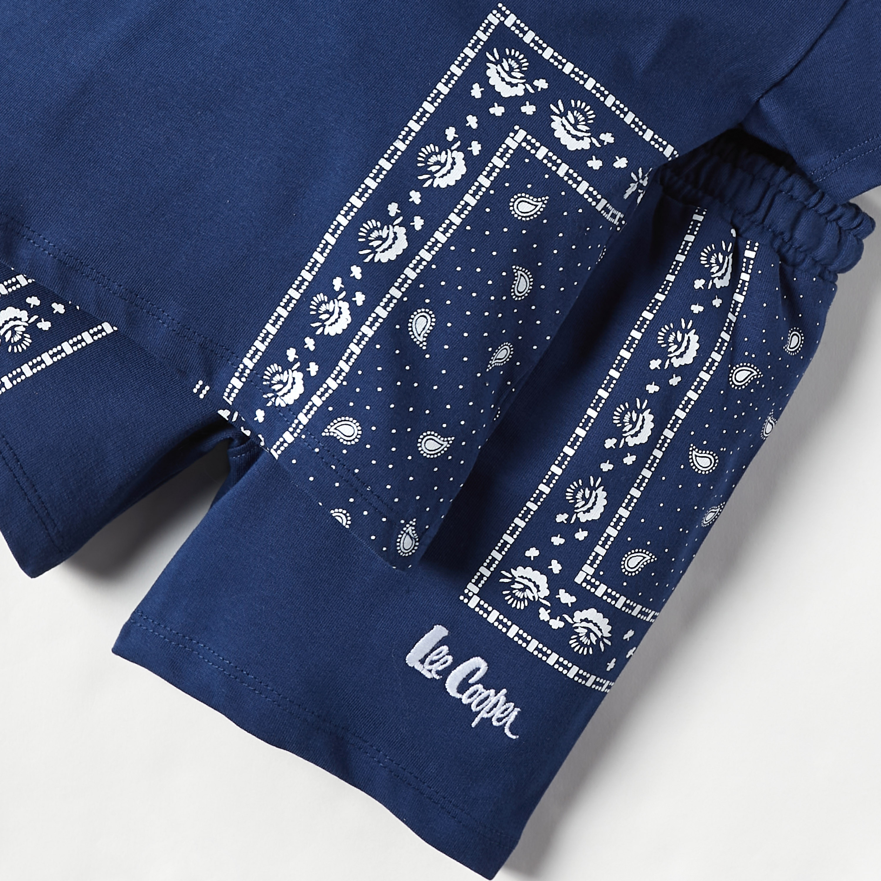 Lee Cooper Printed T-shirt and Shorts Set-baby-boys-clothing-setsandcoords-image-5