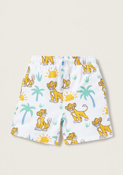Disney The Lion King Print T-shirt and Shorts Set-Clothes Sets-image-2